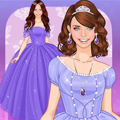 Purple princess dress up Mod