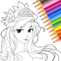 Princess Coloring:Drawing Game Mod