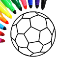 Fútbol juego libro para colorear Mod
