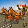 transporte de pasajeros a caballo montado Mod