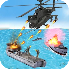 Gunship War : Helicopter Games Mod Apk 4.1 [شراء مجاني]