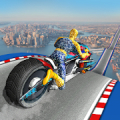 Moto Spider Vertical Ramp: Jump Bike Ramp Games Mod