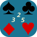 3 2 5 card game icon