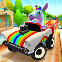 Pony Craft Unicorn Car Racing Mod Apk
