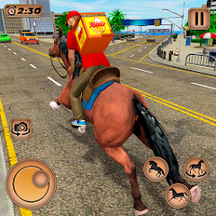 Mounted Horse Riding Pizza Mod Apk