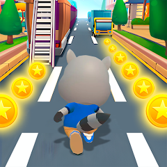 Raccoon Fun Run: Running Games Mod Apk