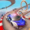 Police Mega Ramp Car Stunt Games 2021: Prado Stunt Mod