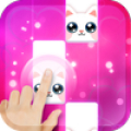 Pink Cat Piano - Magic Girly Piano Tiles Cat Mod