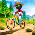 Stickman BMX Uphill Rider - دورة الألعاب المثيرة Mod