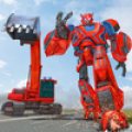 Pesado Excavador Robot Transformación Juego icon