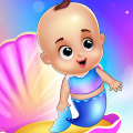 Newborn mermaid baby care game Mod