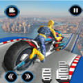 Moto Spider Vertical Ramp: Jump Bike Ramp Games Mod