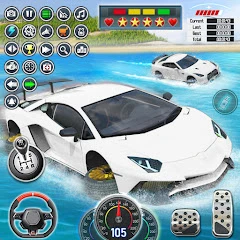 ألعاب سباقات السيارات المائية Mod Apk 2.0.7 [ازالة الاعلانات][Mod speed]
