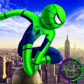 Spider Stickman Rope Hero  2 - Gangster Crime City Mod