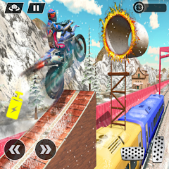 Tricky Bike Stunt Racing Game Mod
