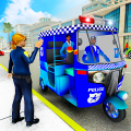 Police tuk tuk auto Rickshaw Driving Game Mod