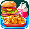 School Lunch Food - Burger, Popcorn Chicken & Milk Mod Apk