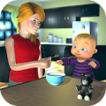 Madre real juegos de bebé 3d: sim de familia virtu Mod
