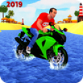 Beach Water Surfer Bike Rider: Mod