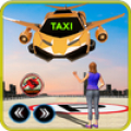 Future Flying Robot Car Taxi Transport Games icon