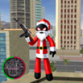 Santa Claus Stickman Rope Hero Gangstar Crime Mod