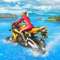 agua tablista carreras en Moto icon