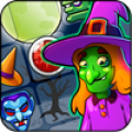 Halloween Witch Puzzle World icon