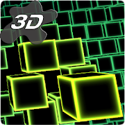 Neon Cube Cells 2 3D Live Wall Mod