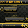 THEME FOR GO SMS BLACK GOLD‏ Mod