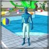 super hero water slide uphill Mod apk