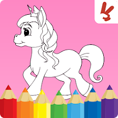 Unicorn Kids Coloring Book Mod Apk