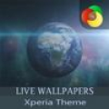Earth in the galaxy| Xperia™Theme | Live Wallpaper Mod