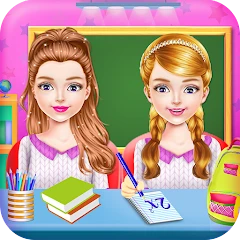 Twins Sisters Girls School Day Mod Apk [Remove ads][Mod speed]