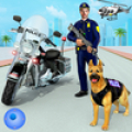 Police Dog Crime Bike Chase icon