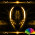 Alien Gold Xperien Theme‏ Mod
