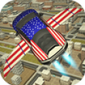 Free Flying Racing Car Driving icon