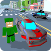 Blocky Hover Car: City Heroes Mod