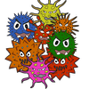 Hungry bacteria icon