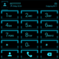 Theme for ExDialer Neon Blue‏ Mod