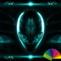 Alien Teal Xperien Theme Mod