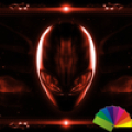 Alien Red Xperien Theme icon