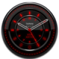 RED ABYSS Design Clock Widget Mod