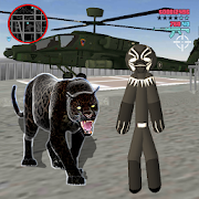 Panther Stickman Rope Hero Crime City Battle Mod Apk