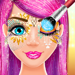Face Paint Salon: Glitter Make Mod