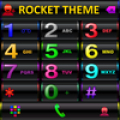 Theme RocketDial Black Crazy Colors Mod