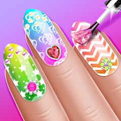 Nail polish nail art game icon