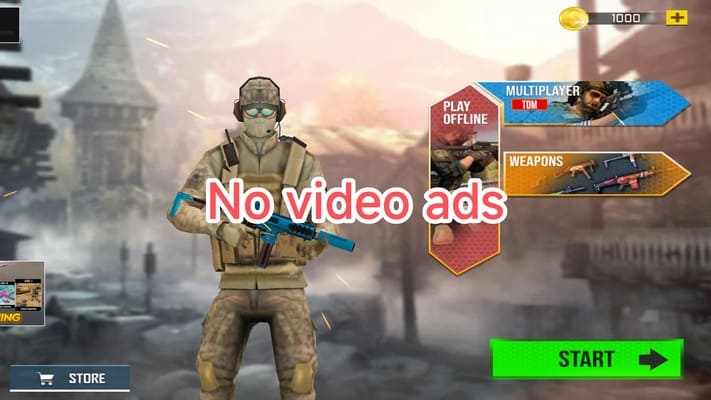 FPS Commando Shooter Games MOD APK Review And Video Guide for Android Banner