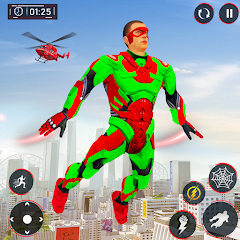 Flying Superhero Spider Games Mod Apk