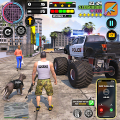 Police Monster Truck Games 3D icon