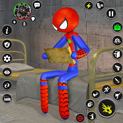 Spider Stick Hero Prison Break Mod Apk